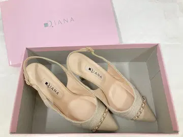 DIANA 펌프스 베이지 아이보리 스무스 8cm 22.5cm