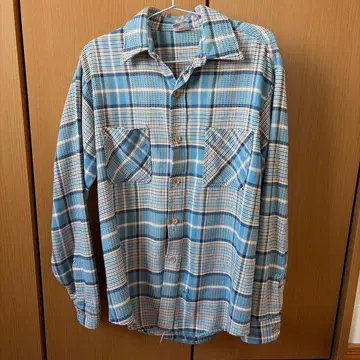 BIG MAC 70s 체크 무늬 플란넬 셔츠 M 사이즈