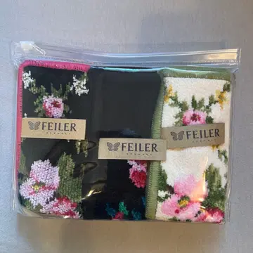 FEILER 손수건 3개 세트 미개봉 새상품