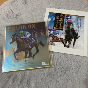 명마 전사 색지 컬렉션 Vol.3 이퀴녹스 금박 사인 부착 메탈릭 가공