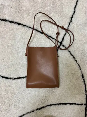 TODAYFUL 천연 가죽 미니백 브라운