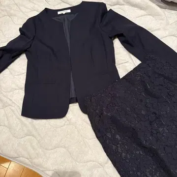 NATURAL BEAUTY BASIC 자켓 스커트 상하의 세트