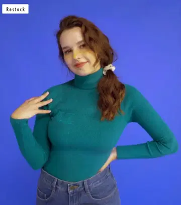 토탈지크 클로징/터틀 니트 / 그린