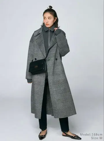 PLST 울 블렌드 리버 롱 코트