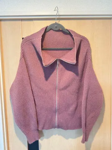 FRAY I.D 2way 오프숄더 스키퍼 지퍼 니트