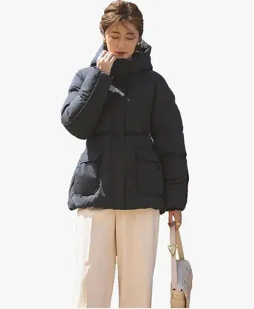 라이트 써모 프레셔스 컬러 후디 패딩 코트