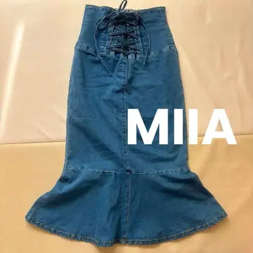 새상품급 MIIA 데님 머메이드 롱 스커트