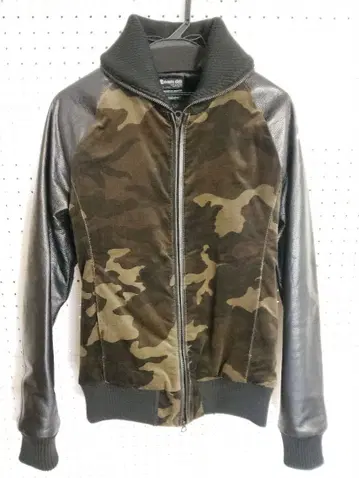 attack the mind 7 카모 패턴 가죽 자켓 size 2