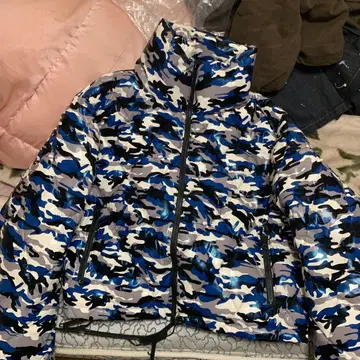 Breath badhop 카모 패턴 다운 자켓 M 사이즈