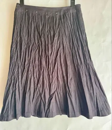 COMME CA MODELS 다크 그레이 플레어 스커트 M