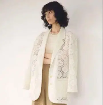 TODAYFUL 레이스 테일러드 자켓 화이트