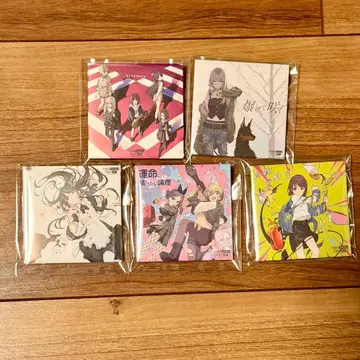 걸즈밴드 클라이 게이머즈 스퀘어 캔뱃지 5종 세트