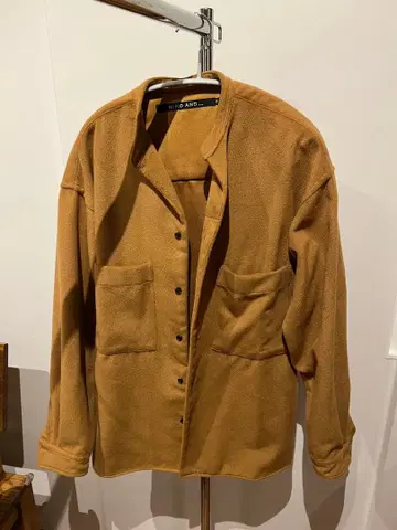 niko and - 브라운 플리스 버튼업 자켓