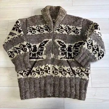 최상급 초레어 60s 카우친 스웨터 썬더버드 그레이 L 상당