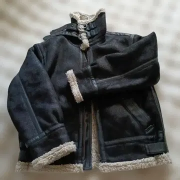 Ungrid 언그리드 페이크 무스탕 보아 블루종 라이더스