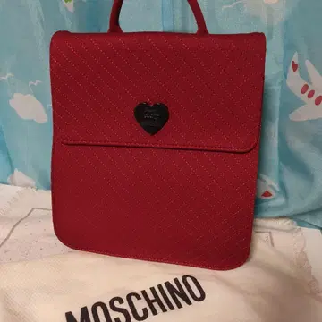 MOSCHINO 모스키노 하트 퀼팅 백팩 가방