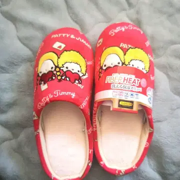 Patty & Timmy 세탁 가능한 슬리퍼 빨간색