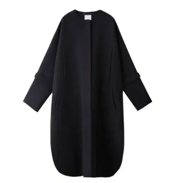 ebure 에부르 럭스 멜톤 노카라 코트 네이비