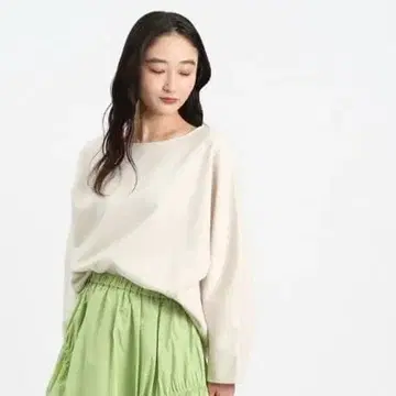 오파크 클립 와이드 돌먼 슬리브 상의