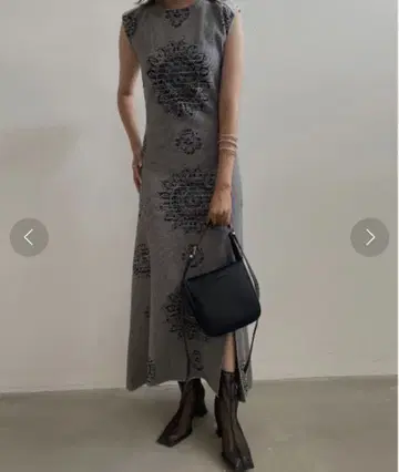 Ameri JACQUARD BOTANICAL DRESS