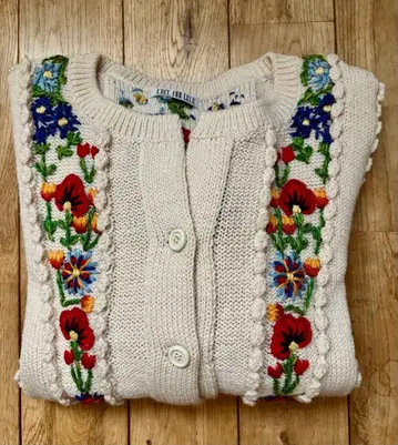 에디트폴르 자수 가디건