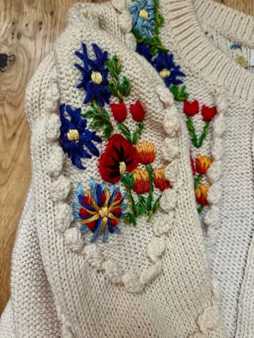 에디트폴르 자수 가디건