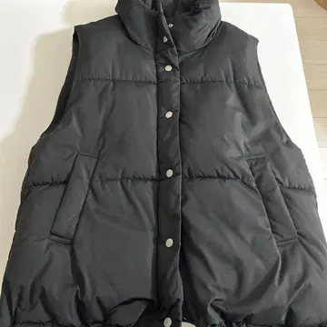 LEPSIM 블랙 다운 베스트 F 사이즈