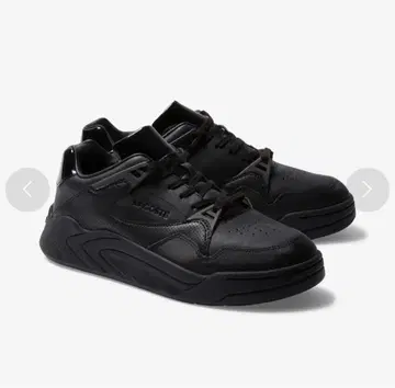LACOSTE 블랙 가죽 스니커즈 26.5cm