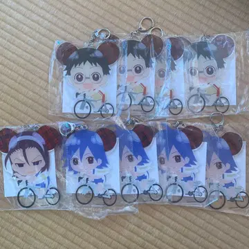 극장판 페달 거대 클리어 아크릴 키링 9개 세트
