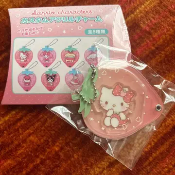산리오 커스텀 아크릴 참 딸기 디자인 헬로키티