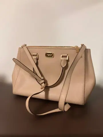 마이클코어스/베이지/2WAY 백 핸드백 숄더백