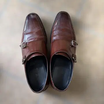 리갈 브라운 더블 몽크 스트랩 비즈니스 슈즈