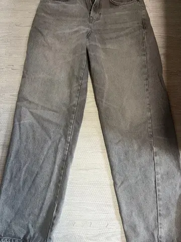ZARA 그레이 배기 핏 데님 팬츠 EU 36