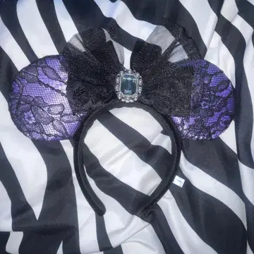 디즈니 할로윈 2024 D할로 미니 레이스 머리띠