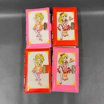 쇼와 레트로 책 모양 케이스 4개 세트 당시 물품 데드스탁