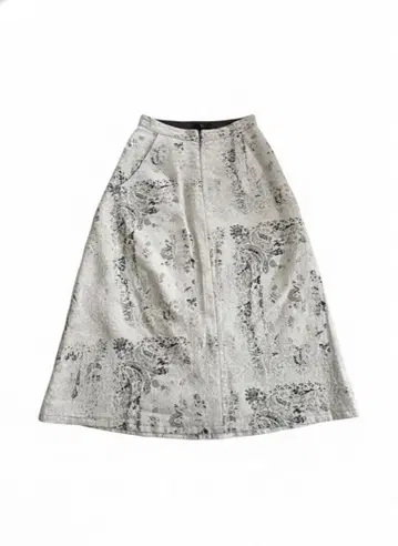 Y's 페이즐리 무늬 롱 스커트