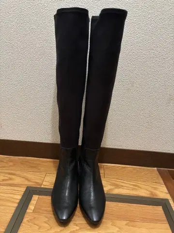 RABOKIGOSHI works 라보키고시 웍스 니하이 부츠 블랙