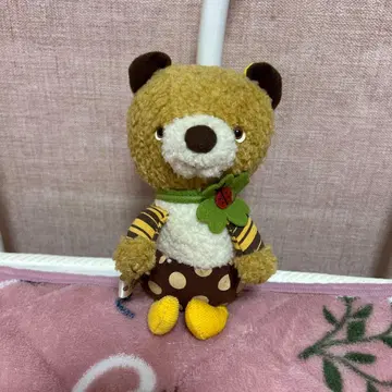 헤이세이 레트로 good luck 동심 곰 페치카 봉제 인형
