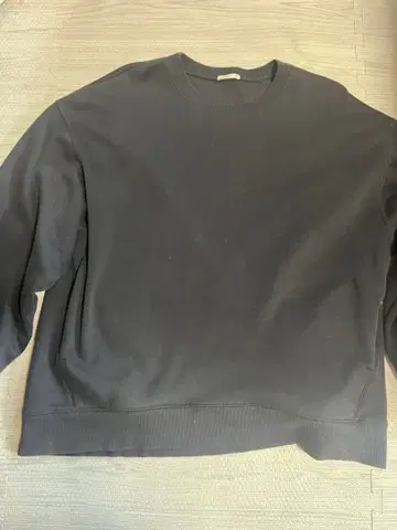 블랙 XL 무지 맨투맨