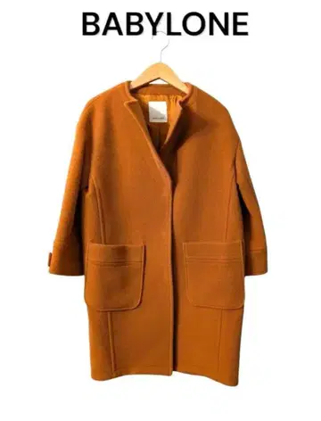 BABYLONE 오렌지 체스터 코트 36 사이즈