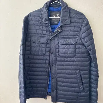 아르마니 익스체인지 네이비 다운 자켓