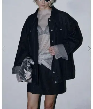 OVER SIZE DENIM JACKET WITH CULOTTE