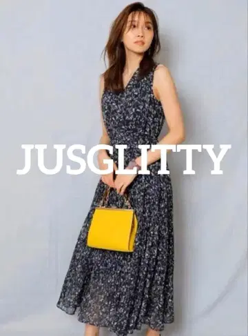 새상품급 JUSGLITTY 플리츠 롱 원피스