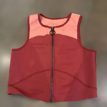 룰루레몬 빨간색과 핑크색 지퍼 베스트 상의 4