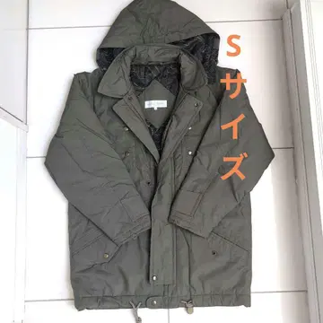 MEZZO FORTE 올리브 그린 후드 부착 다운 코트 S 사이즈