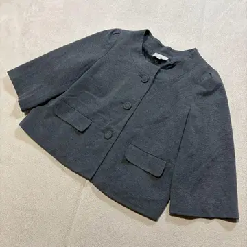 [ EMMAJAMES ] L 숏코트 노카라 코튼 혼방