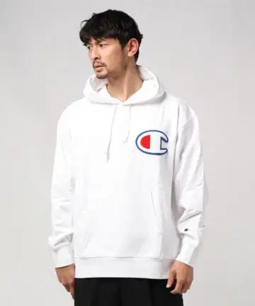 Champion X-LARGE 화이트 후드티 가격 인하