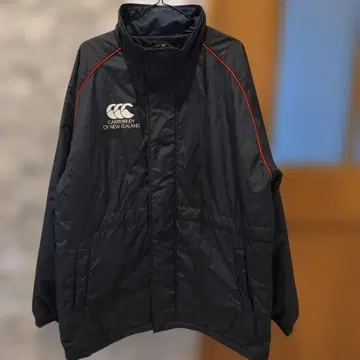 Canterbury 블랙 자켓 빨간색 라인