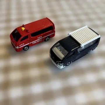 소방차와 작업차 미니카 세트