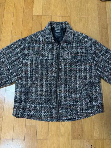 LEGEND 레전드 체크 무늬 트위드 자켓